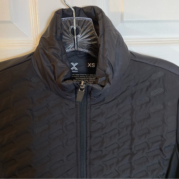 Xersion Womens Black Quilted Full Zip Lightweight Jacket Pockets Size XS - Picture 4 of 11